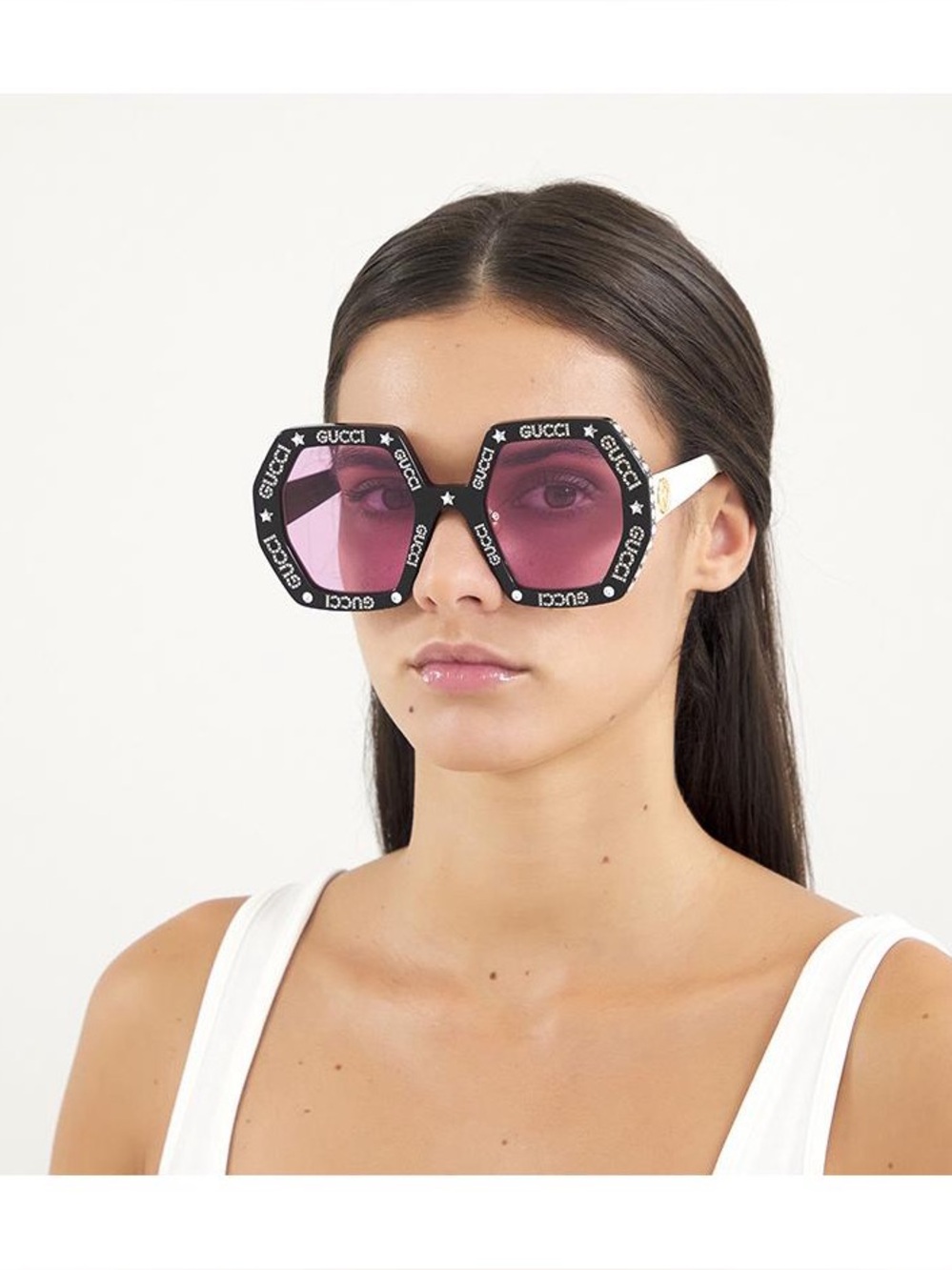 Gucci Hollywood Forever gg0772s Crystal geometric sunglasses